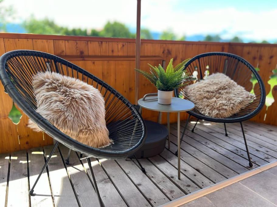 Chalet Am See - Seeblick Bergblick Modern Charmant Neu Seeon-Seebruck Εξωτερικό φωτογραφία