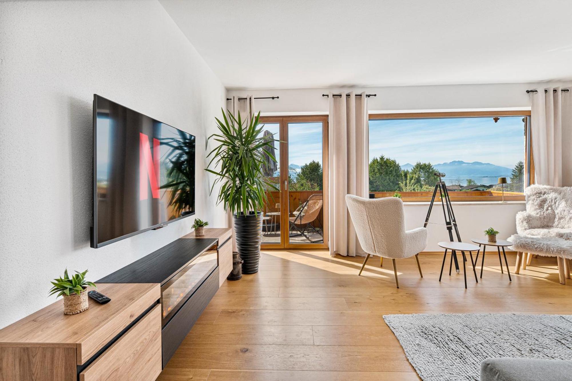 Chalet Am See - Seeblick Bergblick Modern Charmant Neu Seeon-Seebruck Εξωτερικό φωτογραφία